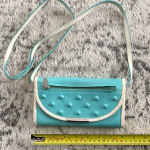 Marc by Marc Jacobs Leather Wallet with detachable purse strap